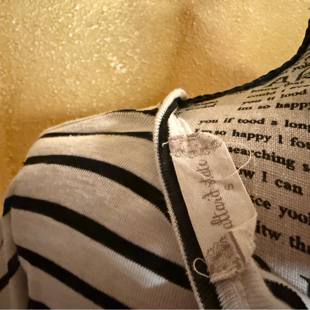 Altar’d State Black & White Striped Top - Picture 4 of 4